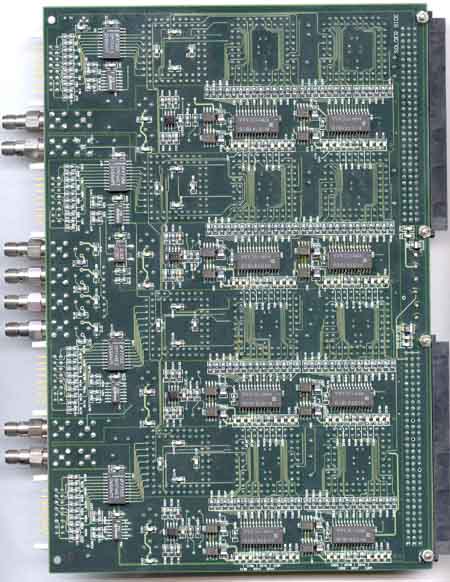 Bottom view of D/A board